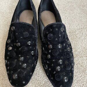 Donald J. Pliner - Women's Lyle Embellished Velvet Smoking Slippers